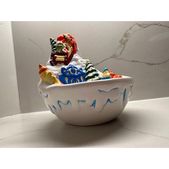 Hershey's Dr Seuss How The Grinch Stole Christmas Collectible Candy Dish 2000 - Picture 6 of 10